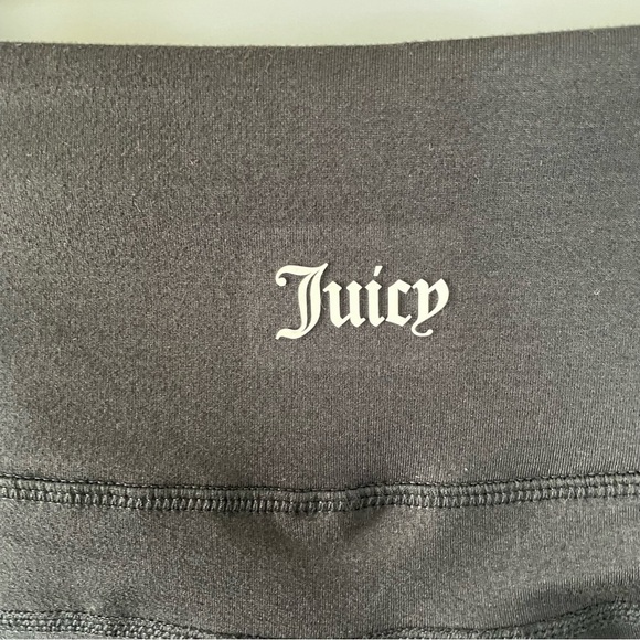 [XL] NWT Juicy Couture Sport Black Cropped Activewear Leggings Women’s Casual - Picture 3 of 13